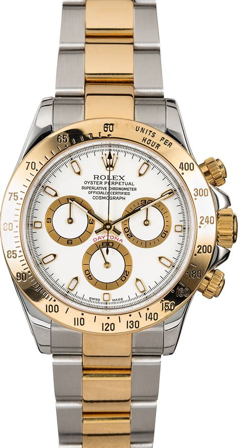 rolex daytona white face for sale